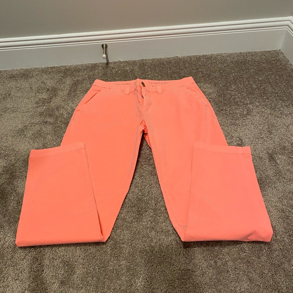 Neon gap chinos
